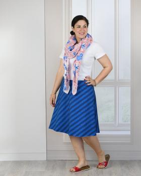 Preview: Papierschnittmuster lillesol women No.66 A-Linien-Rock Alba